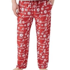 Alabama Crimson Tide Licensed PJ Pants Men XL Crimson/White Sideline Apparel